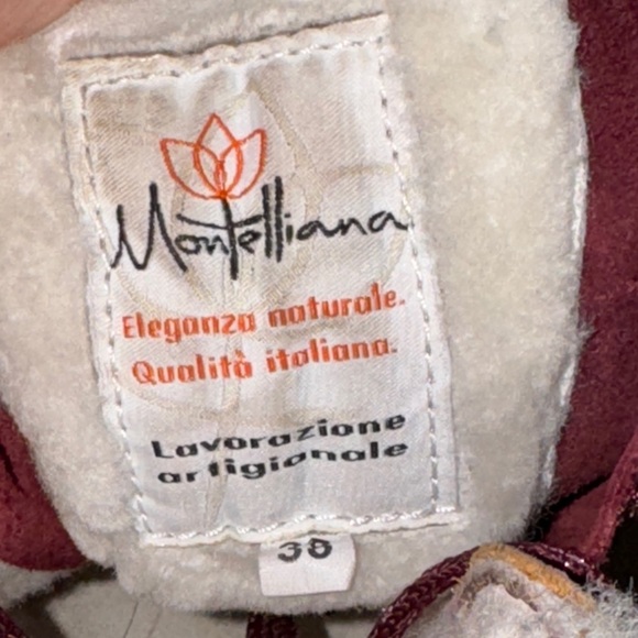 Women's Ankle Boots in Burgundy and Brown - Picture 6 of 14